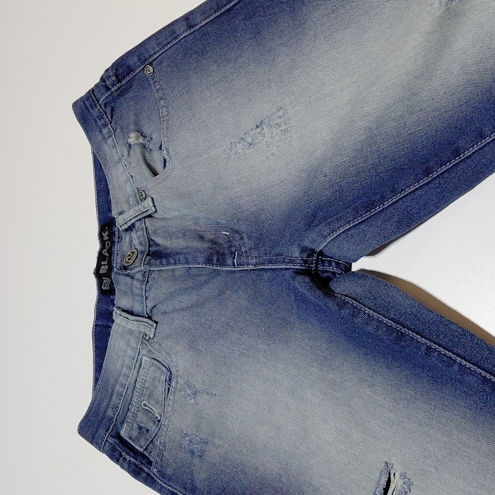 C J BLACK  Men's Blue Distressed  Jeans - 28x32